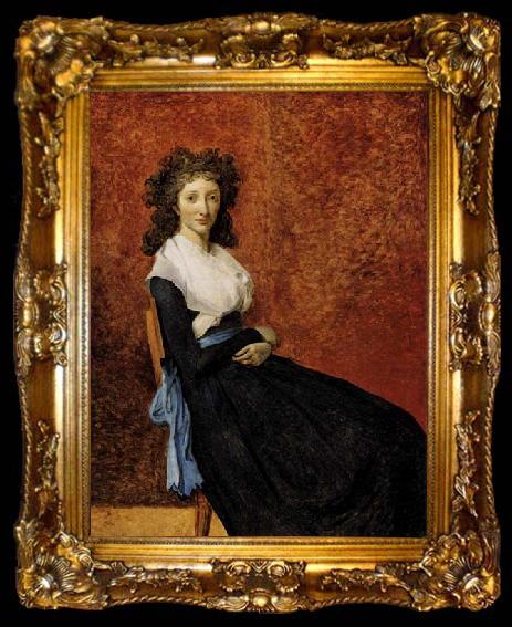 framed  Jacques-Louis  David Madame Trudaine, ta009-2
